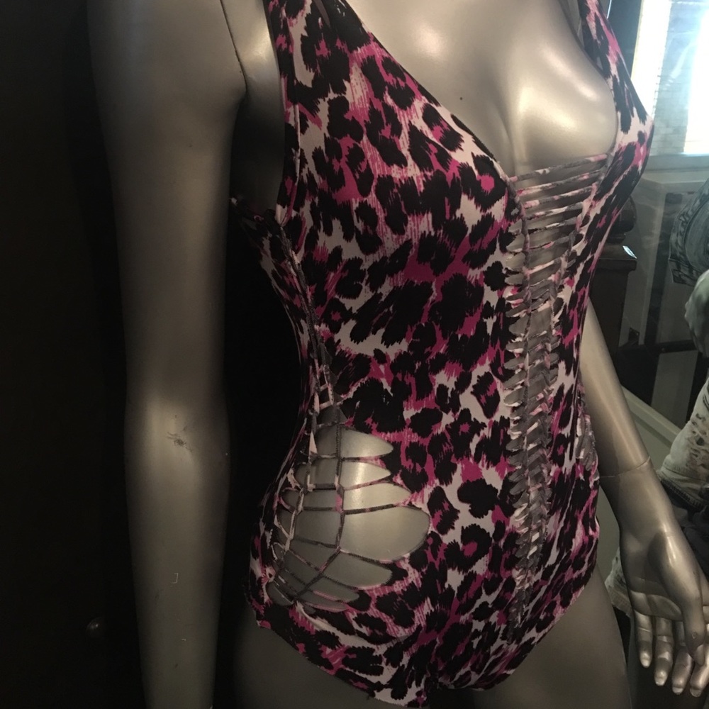 Leopard print one piece
